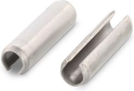 (100 STUKS) 2X28 SPANHULS (SPANBUS) ZWARE UITVOERING (RVS-A1/A2) VERENSTAAL (14310) DIN 1481 (ISO 8752)