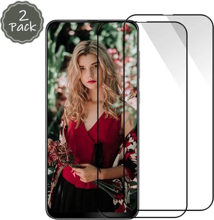 2x Full Cover Screenprotector Geschikt Voor: Samsung Galaxy A51 Screen protector Glazen Gehard - Volledig Scherm Tempered Glass