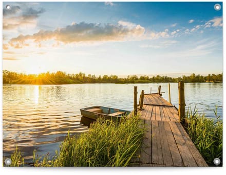 Tuinposter Zonsopgang - 60 x 80 - Canvas - REINDERS