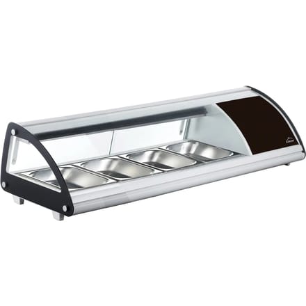 Koelkast vitrine met plateau's Lacor