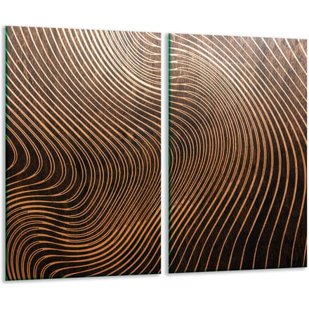 TMK ArtDeko - Snijplank - Glas - 2x 30x52 cm - Decoratief