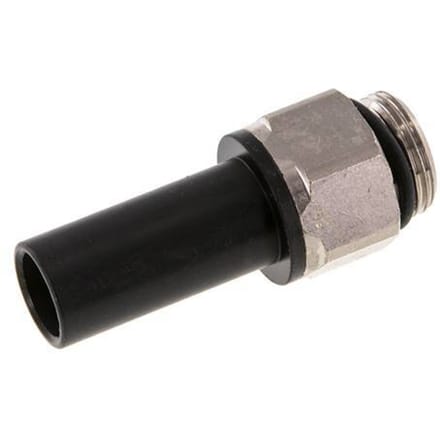 14mm x G3/8'' insteekfitting Messing/PA 66 Buitendraad NBR [2 Stuks]