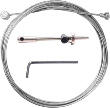 Falkx RVS binnenkabel trommelrem - fiets - 2m - zilver - ton en peer nippel
