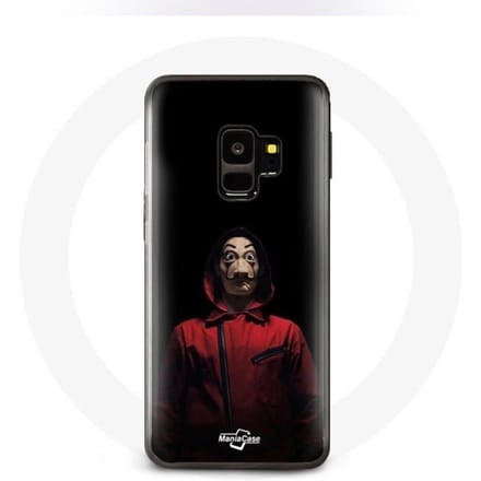 Coque - La casa de papel - Samsung Galaxy S9 - Souple - Noir - Masque noir