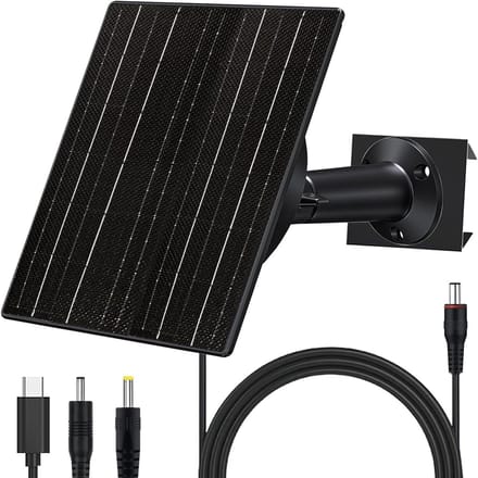 Zonnepaneel - Draagbare Charger - Camera Opladen - Verstelbare Spanning - 10W 10400mAh - Zwart