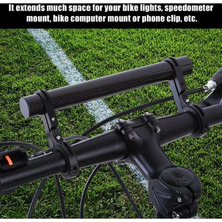 Support d'Extension de Guidon de Vélo Support pour Lumière de Vélo Lampe Torche Compteur de Vitesse(Bleu) green