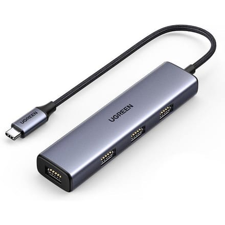 Ugreen - USB - Type C HUB-splitter - 4x USB 3.2 Gen - 1 - zilver - (CM473 - 20841)