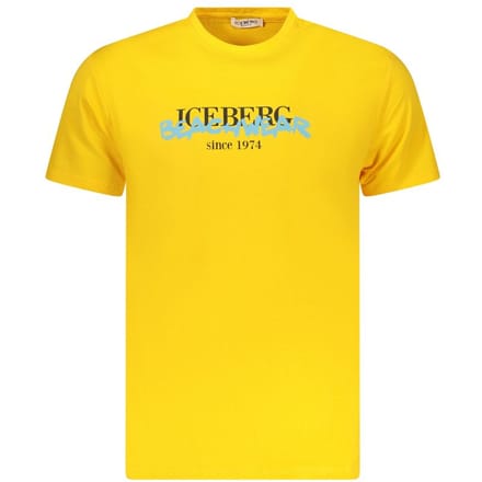 Ice Iceberg Beachwear Logo Geel T-shirt