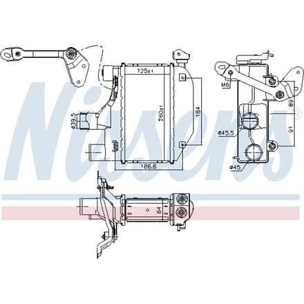 Intercooler NISSENS 96164