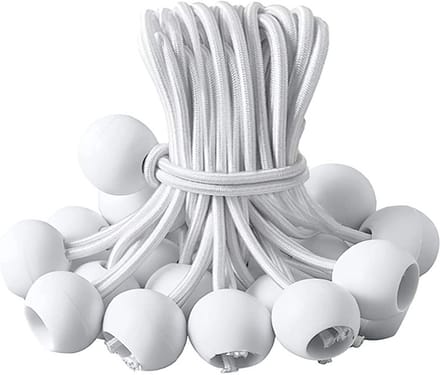 Tentrubber - Wit - 15 cm - Rubber met Bal - Voor Tenten en Camping
