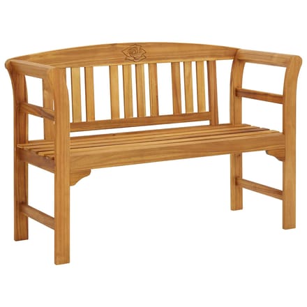 vidaXL - Rozenbank - 1 - -zits - 114 - cm - Solid - acacia - wood - Natural