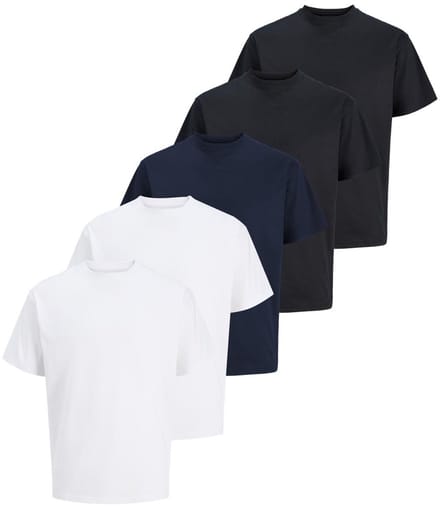 Jack & Jones Heren t-shirt 5 pack Relaxed