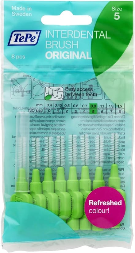 Interdentale Borstels Groen 0.8 mm - Size 5