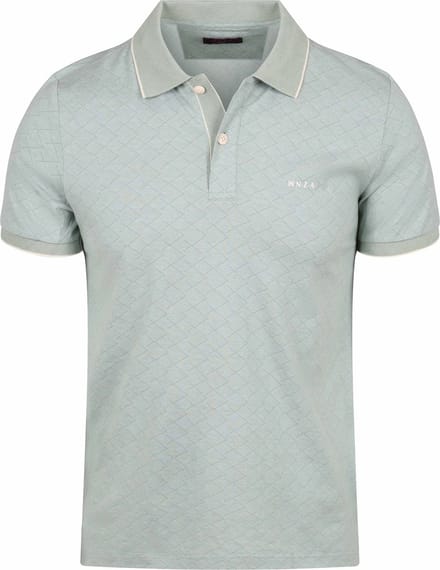 NZA Polo Goora Jacquard Mist Groen - Maat L - Heren