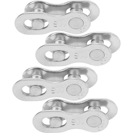 Lot de 4 paires de connecteurs de chaîne de vélo en acier 11 vitesses, accessoires de cyclisme, argent white