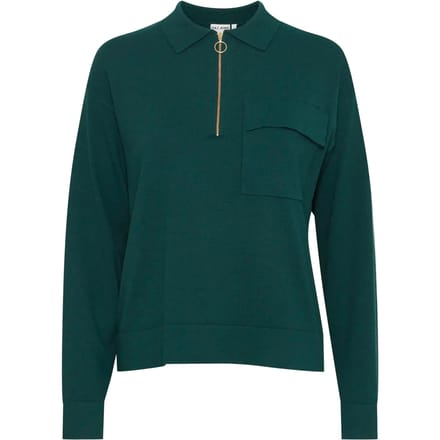 Dames polo met rits Pulz Jeans Sara