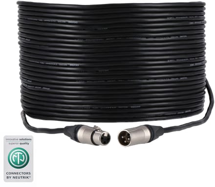 Devine XLR microfoon/signaalkabel met Neutrik-connectoren 20m (50x)