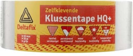 Deltafix zelfklevende klussentape HQ+ 50mm/50 m grijs