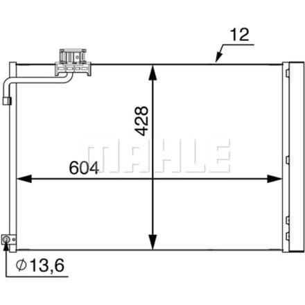 Condensator, airconditioner MAHLE AC 51 000S