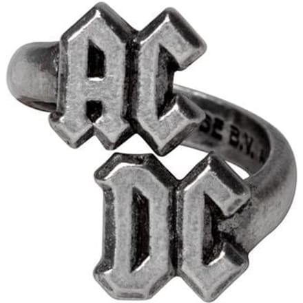 AC/DC AC/DC Ring Unisex Ring - zilverkleurig - S-M