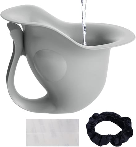 Potje Visvorm - Zindelijkheidstraining Tool - Onderweg Leren - Antislip Stabiliteit - 20 x 18 x 15 cm - Grijs
