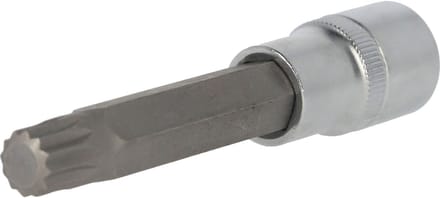 BRILLIANT TOOLS 1/2" Veeltand-bit-dop 100 mm lang M12 - BT022945