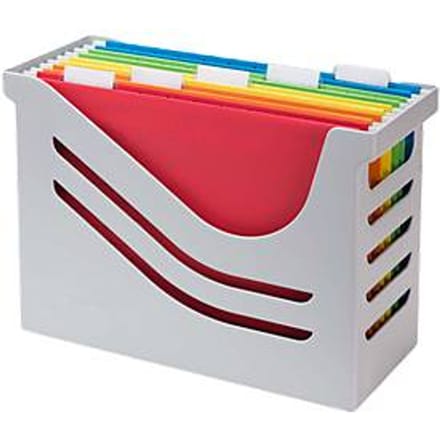 Hangmappenbox Jalema Re-Solution A4 voor 15 hangmappen, incl. 5 mappen, grijs