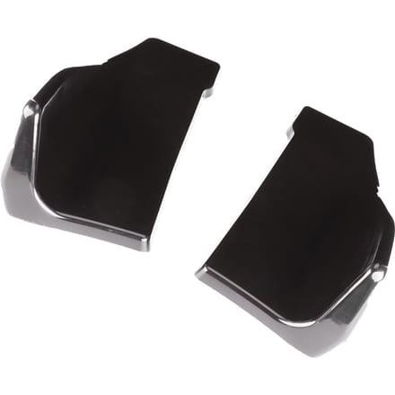 2 stuks Universele Achterbumper Diffuser Lip Zijskirts Glanzend Zwart met Montageschroeven black