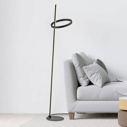 JUST LIGHT. GmbH JUST LIGHT. LED vloerlamp Ritus zwart ijzer dimbaar 3.000 K