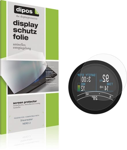 dipos – 6x Matte Beschermfolie geschikt voor Shearwater NERD 2 | Krasbestendige & antireflecterende Screenprotector Ultra-Thin