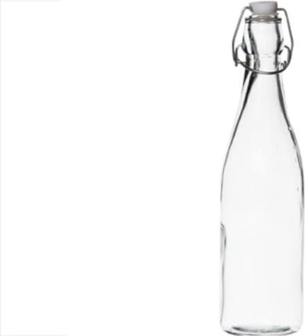Fles met met stop wit 500ml