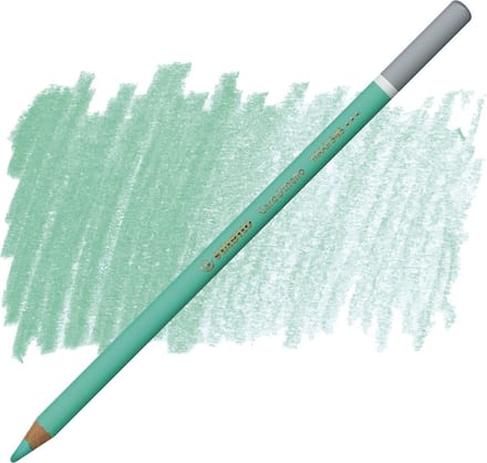 Kleurpotloden STABILO CarbOthello kalkpastel lichtsmaragdgroen | 12 stuks