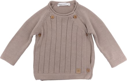 Bamboom Knitted Trui Met Overslag Camel 1 Mnd