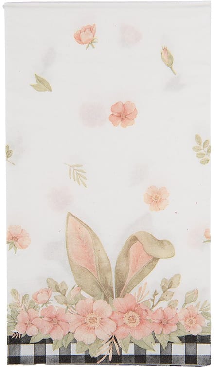 Clayre & Eef Servetten Papier Set van 20 33x40 cm Wit Papier