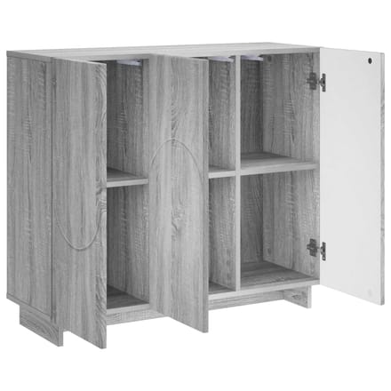 vidaXL - Dressoir - Grijs - Sonoma - 85,5 - x - 31 - x - 75 - cm - Bewerkt - hout
