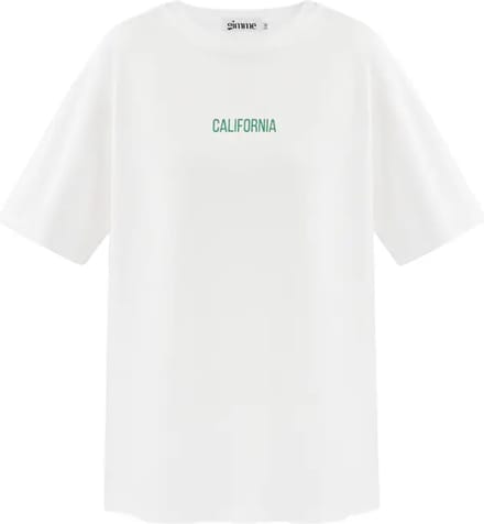 T-shirt California - Wit - Dames - Maat L