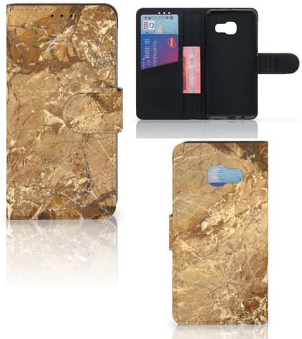 Samsung Galaxy A3 2017 Bookcase Marmer Creme