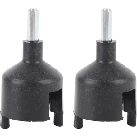 Lot de 2 Manchons Isolateurs pour Clôture Électrique Outils ABS Douille à Clou en Acier pour Visser les Isolateurs Dans gray