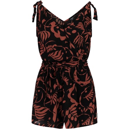 Protest PRTBluet - Playsuit Dames - Mouwloos - V hals - Normale pasvorm - Bruin