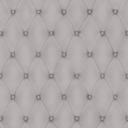 Rasch Chesterfield Behang Beige Taupe Grijs – 3D Lederlook Effect