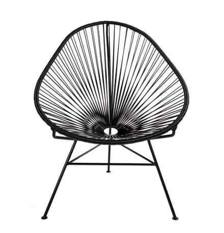 AcapulcoDesign - Chaise Acapulco Classic - Noir - zwart