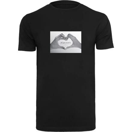 Mister Tee - Love SIgn Heren Tshirt - S - Zwart