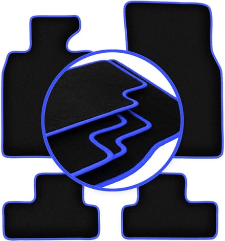 CARLUX-BLUE automatten voor: Mini Cooper R56 hatchback (2006-2013)
