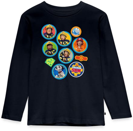 Brandweerman Sam™ Brandweer Team Embleem Ontwerp Premium T-Shirt Kinderen