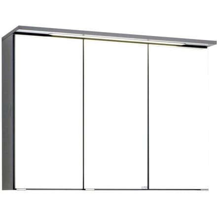 HELD Badkamer spiegelkast Bologna 3D (LED-inbouwlamp, Donkergrijs, 90 cm)