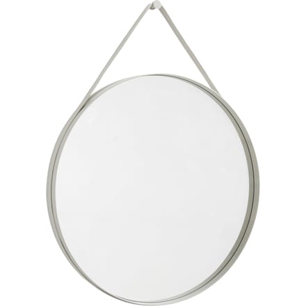 HAY Strap Mirror No 2 - light grey - Ø 70 cm