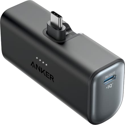 Externe Batterij Anker Nano, 5000mAh, 22.5W, PD, 2 x USB-C, Zwart A1653H11