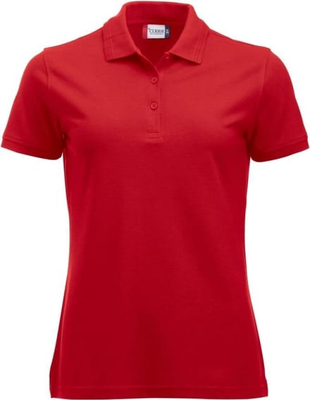 Clique Manhattan Dames Polo Rood maat M