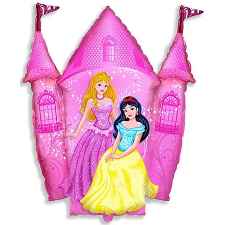 Kleurrijke Prinsessenkasteel Folieballon 61cm