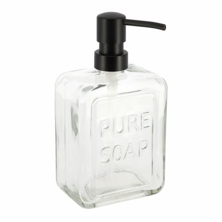 Tendance Zeeppompje - glas - transparant - pure soap - vrijstaand